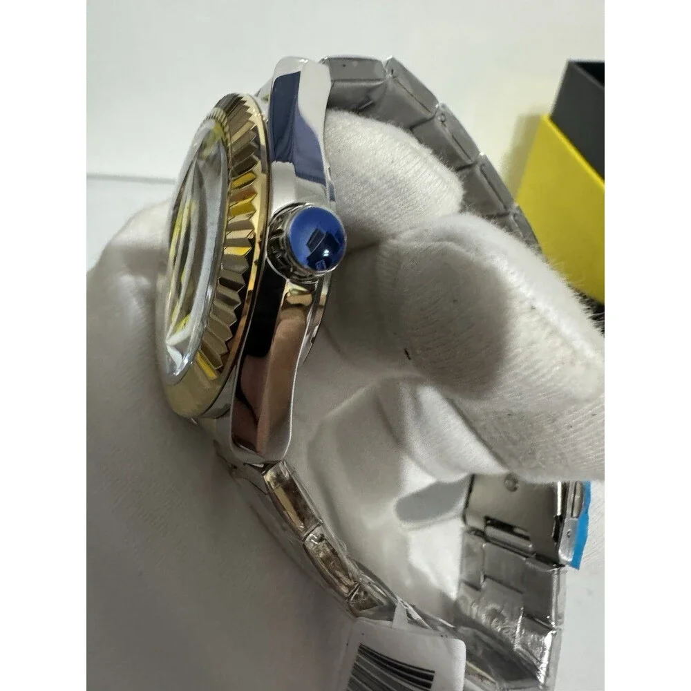 Invicta Objet D Art Glyph Automatic Men's Watch Skeleton Dial 43mm Silver/Gold